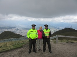 Des charmants policiers qui nous demandait si nous étions bien par rapport à l'altitude